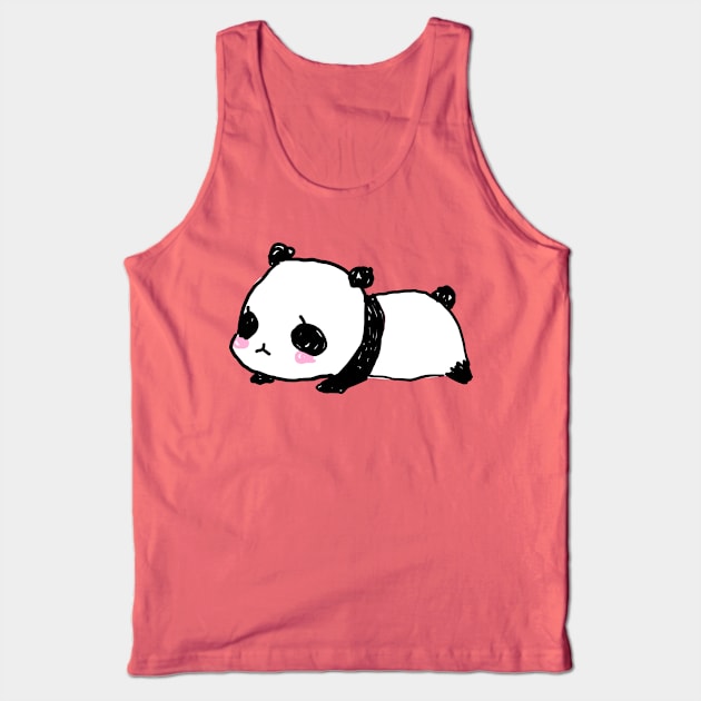 Scribble Panda Tank Top by Freeminds